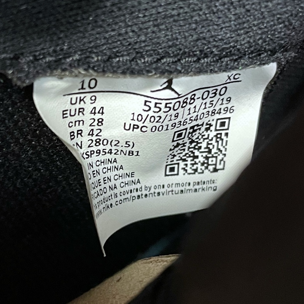 Nike Air Jordan 1 Hi Retro Pine Green 555088-030 Toe Gorge - Picture 9 of 11